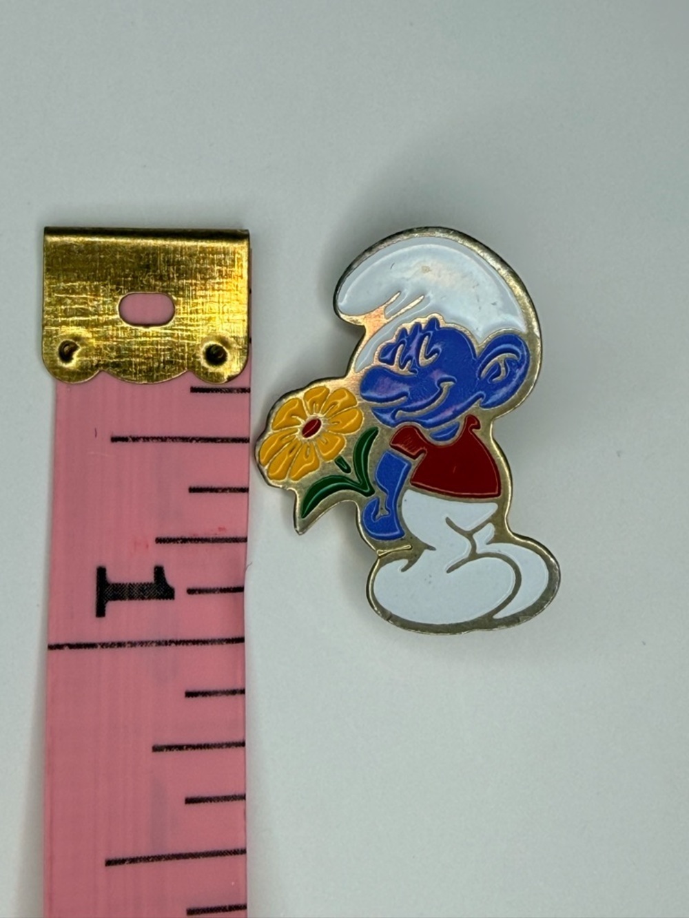 Bashful Smurf Character Pin - 1980’s vintage - Picture 3 of 3